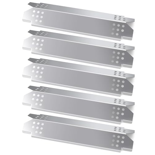 Terefour Flame Tamers Replacement for Nexgrill 720-0888N 720-0888 720-0888A Grills, 5 Pack Grill Heat Plates Shields Burner Covers for Nexgrill 720-0888N 5-Burner 720-0888 Grills