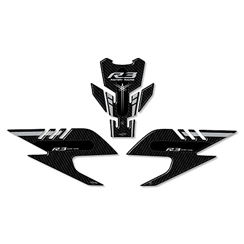 Autocollants 3D Yamaha YZF R3 2019-2025 kit protections résine finition luxe