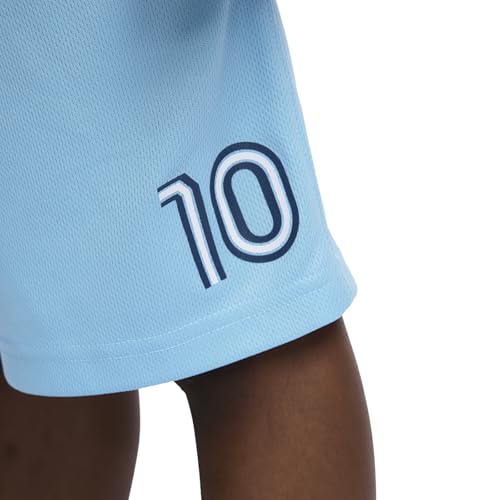Image of Messi Boys' Lifestyle Short Sleeve 2-piece Set, Slim-fit Jersey Set With Top & Shorts