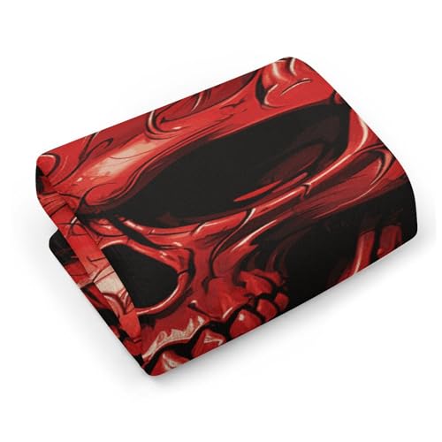 Serviette de bain légère et très absorbante imprimé crâne - 5