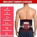 TUOYR Cordless Red Light Therapy Belt for Back Pain Relief with 10000mAH Power Bank and Vibration Massager Device, Infrared Light Therapy Portable Wrap for Waist Body Lower Back Shoulder Thigh