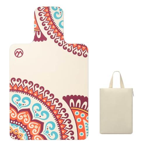 MicaYoung Alfombrilla de goma para pilates reformer de 1 mm de grosor, antideslizante, para reformador de pilates, beige