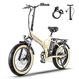 HONEYWHALE F6 Bicicleta Electrica Plegable para Adultos, Bicicleta de montaña de 7 velocidades, Máxima del Motor 790W,...