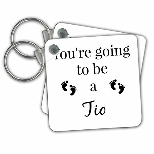 3dRose Schlüsselanhänger Youre Going To Be A Tio 2,25 Zoll, 2 Stück, 6 cm, variiert Cover