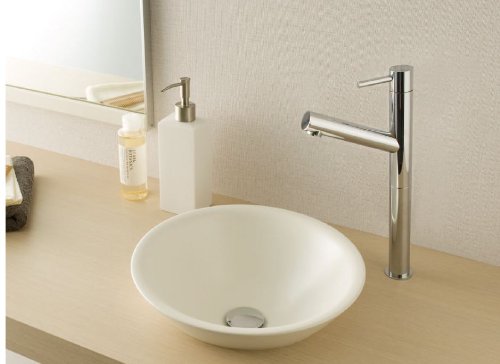 Amazon | SANEI(サンエイ) 信楽焼 手洗器 埋め込み型 直径310mm 白