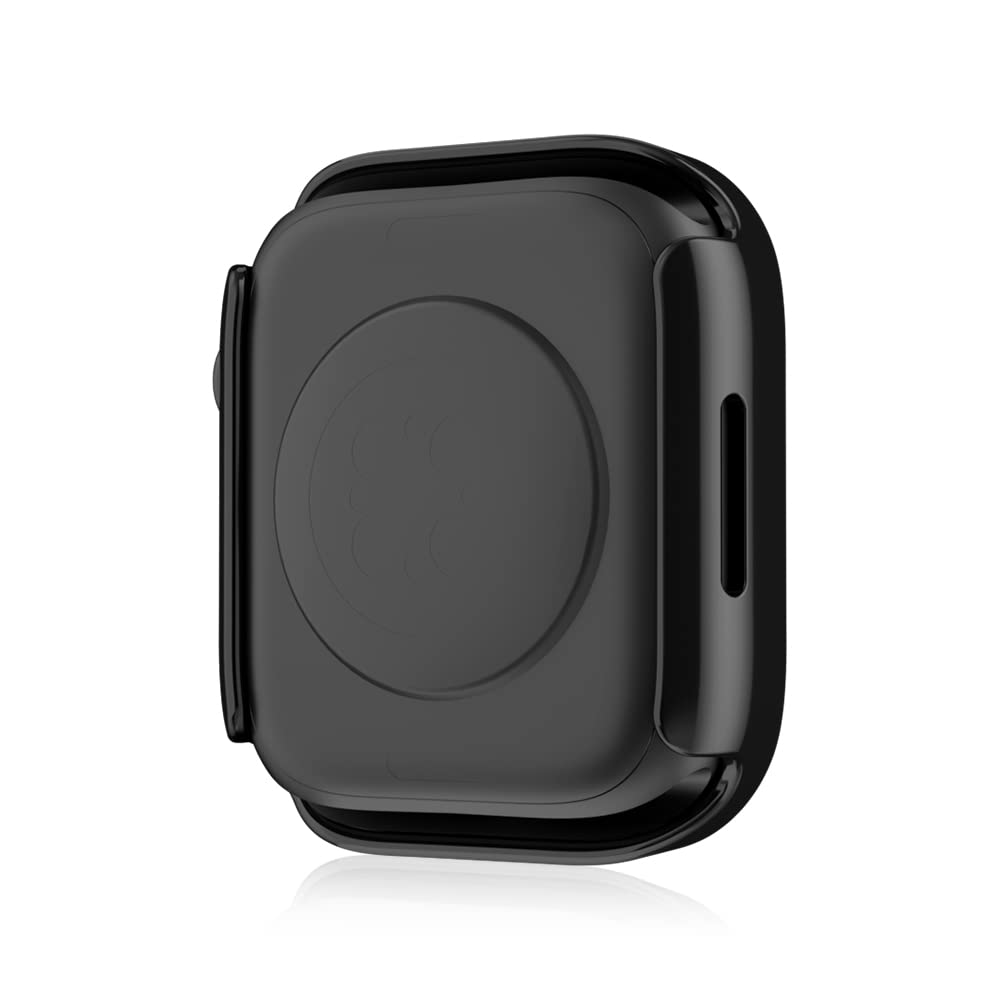 Apple Watch - アップルウォッチ 黒 series 4 / 40mmケース Apple 時計 Amazon.co.jp: アップルウォッチ用ガラス一体型ケース マット