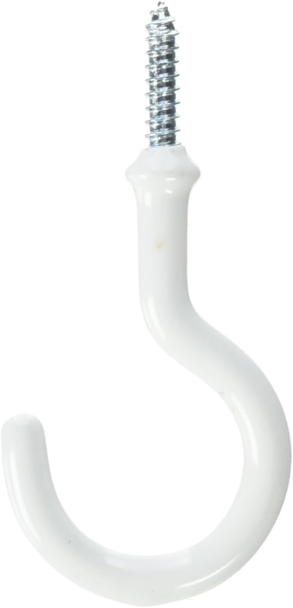 Spectrum Screw Mount Large Cup Hooks White