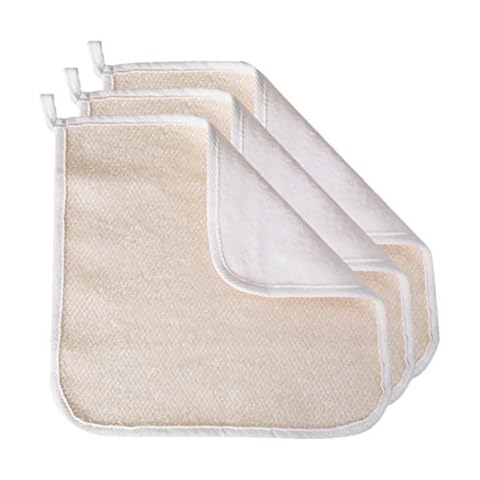 Paradiso Soft-Weave Exfoliating Wash Cloths for Face and Body, Dual Textured, Travel Wash Cloth, Pack of 3 Cover
