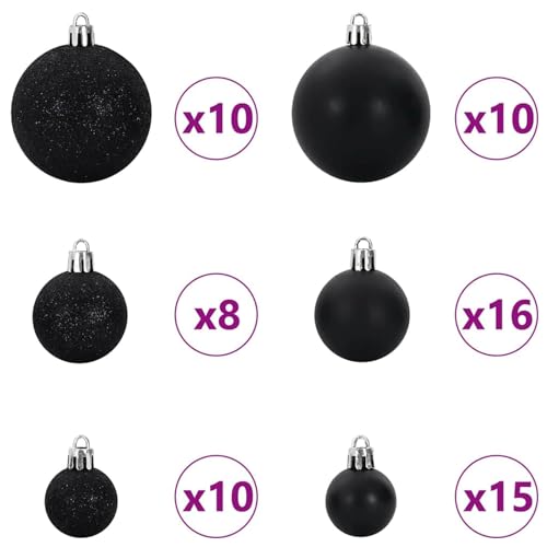 Árbol de Navidad artificial Gecheer de PVC con luces integradas para salón y terraza 8