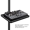 PenRux Mic Stand Tray, Clamp-On Rack Tray Holder, Black, ABS Material, Compact Style #3