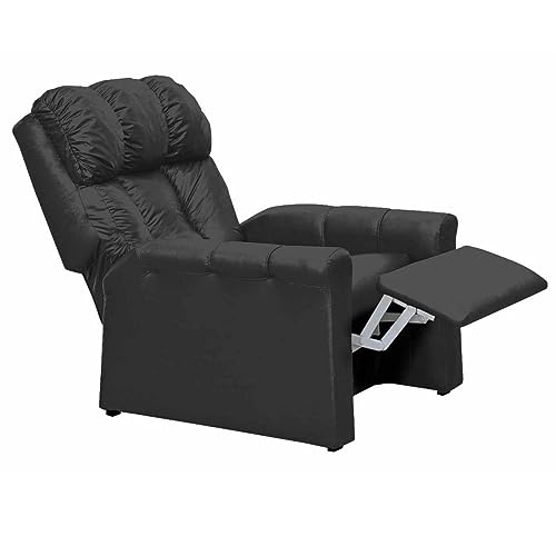 Poltrona Reclinável Pajero Matrix do Papai em Corino - Preto