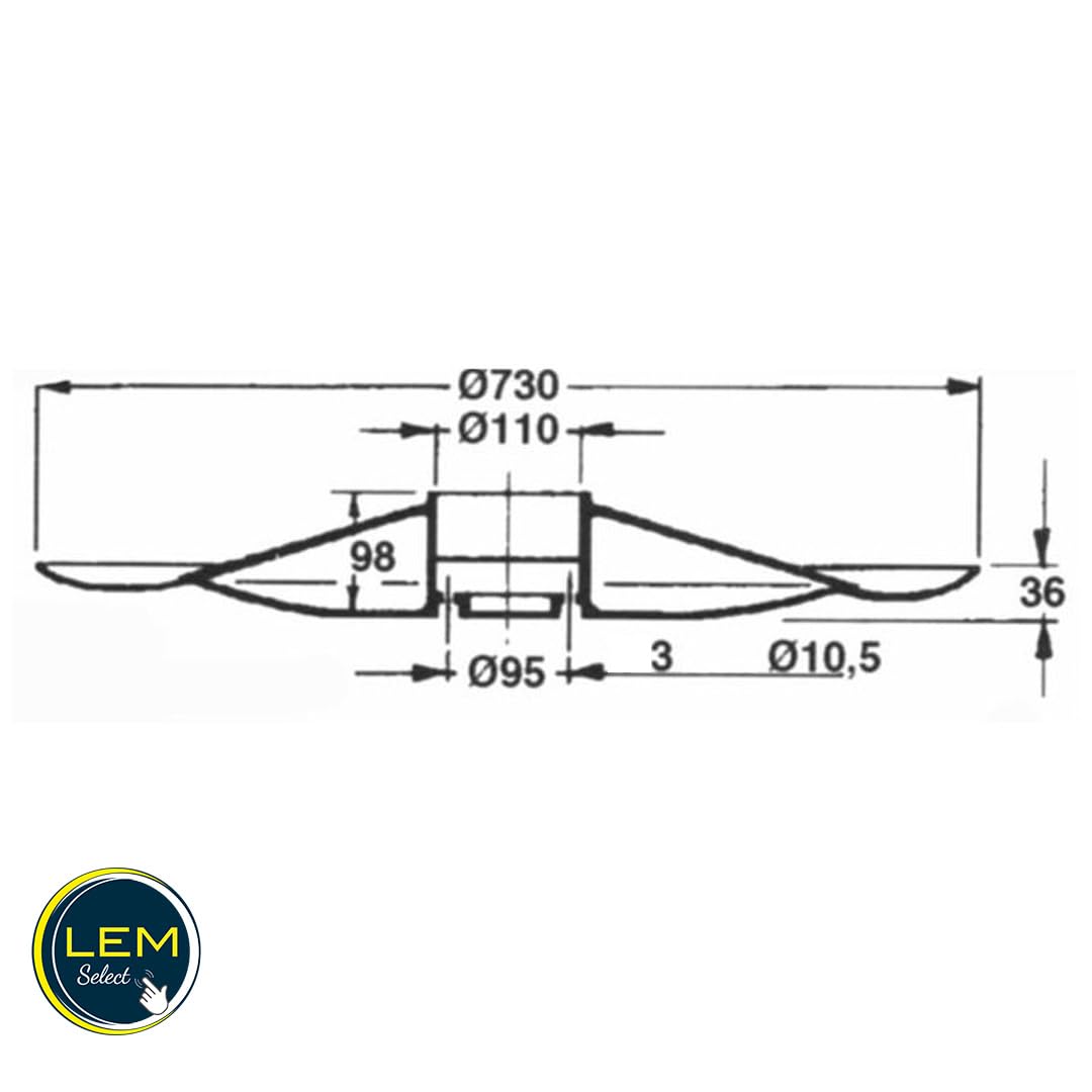 Assiette de faucheuse GT062 diamètre 730mm