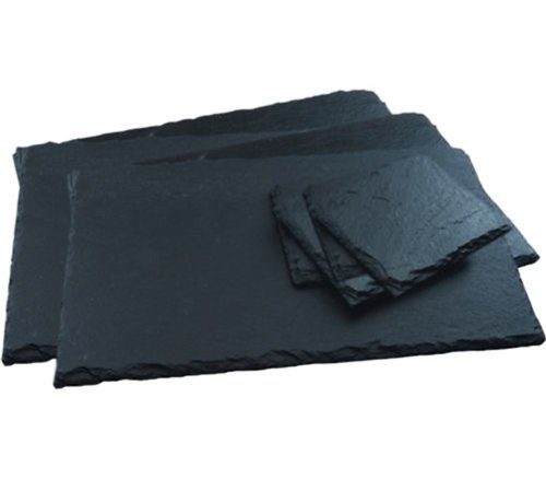 12 Piece Natural Slate Rectangle Placemats &