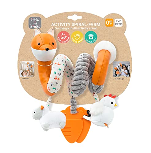 Image of Little Big Friends Activity Spiral – Brain Boosting Multi-Sensory Toys for Babies and Toddlers | Early Learning Development Toy | Farm