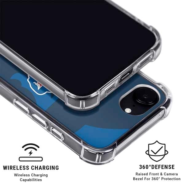 Skinit Clear Phone Case Compatible with iPhone 16e - Officially Licensed NFL Buffalo Bills Double Vision Design