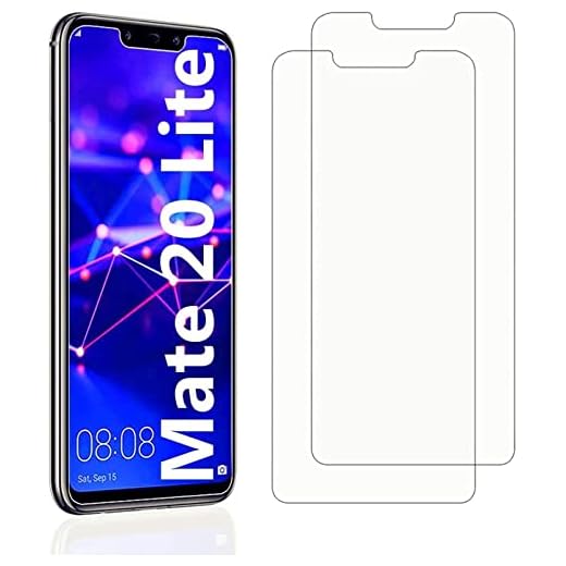 Cracksin Panzer Schutz Glas kompatibel mit Huawei Mate 20 Lite [2 Stück] Displayschutzfolie,Schutzfolie Glas 100% Fingerabdrucksensor Screen Protector