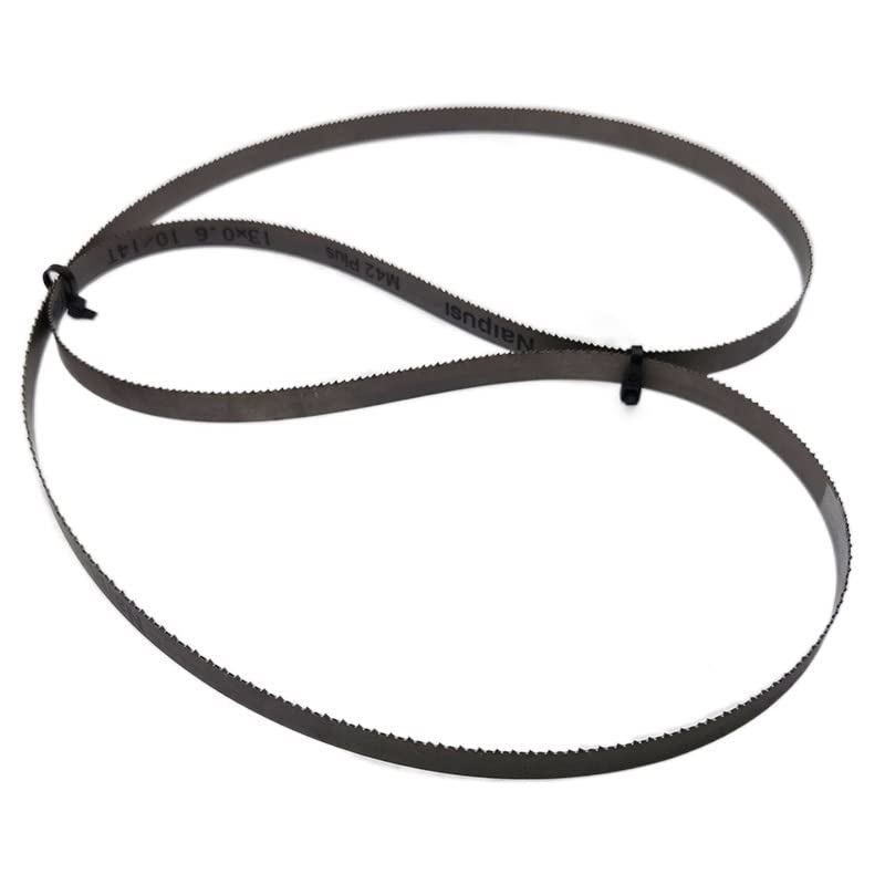 8" 9" 10" 12" M42 Bi-Metal 1/2" Lames de scie à ruban. 1425 1570 1790 2240 X 13 mm avec lame de scie à ruban 6, 14Tpi for couper le bois dur, le métal.(Color:6Tpi,Size:Length 2460mm)