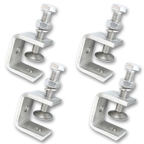 UME-STAR クランプ 工具 c型クランプ ミニクランプ cクランプ 小型 ステンレス ステンレス鋼cクランプ 金具 DIY (開口部 20mm 4個)