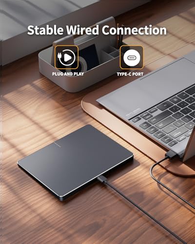 Pavé tactile filaire USB multi-geste de haute précision pour ordinateur - 4