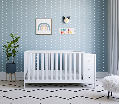 Storkcraft Malibu Customizable Convertible Crib (White) – Greenguard Gold Certified, Crib With Storage Drawers, Converts To Toddler Bed, Fits Standard Full-Size Crib Mattress #TOP1