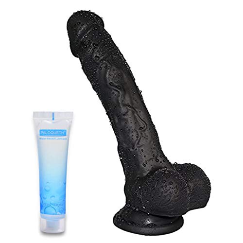 Realistic Ultra-Soft Dildo for Beginners with Flared Suction Cup Base for Hands-Free Play, PALOQUETH - //coolthings.us