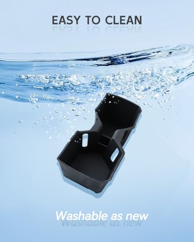 Image of for 2025 2026 Toyota 4Runner Center Console Cup Holder Organizer Insert - 4 Runner TPE Non-Slip Silicone Rubber Accessories
