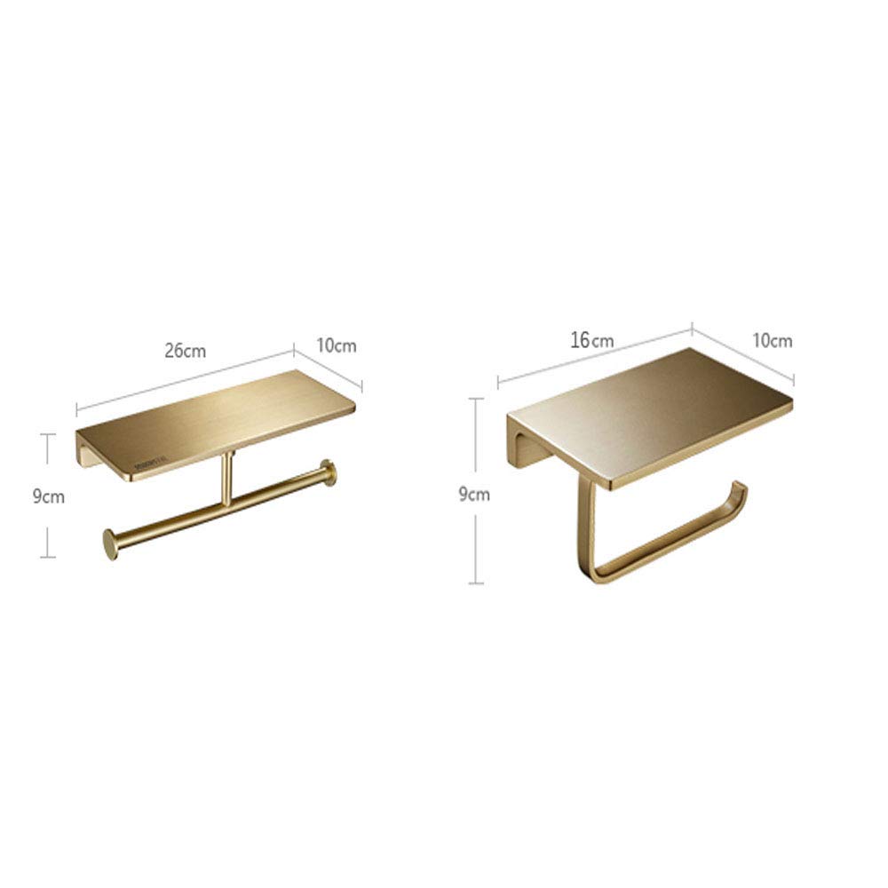 Toilettenpapierhalter Aus Messing Nordic Feste Toiletten Tray Für Badezimmer Schlafzimmer Gold Aufgetragener,Lightandthin*freepunching