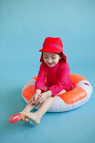 Image of VAENAIT BABY Girls Rash Guard Swimsuit UPF 50+ Long Sleeve Toddler Bathing Suit Ribbon Stawberry Floral Fruit for 2~8Years