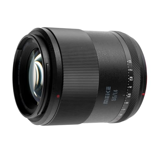 Image of Meike 55mm F1.4 APS-C AF Lens for Fujifile X Mount Cameras, Portrait Lens | Large aperture creates creamy bokeh; fast STM autofocus, sharp image quality, for fuji APS-C X-T5 X-T4 mirrorless cameras