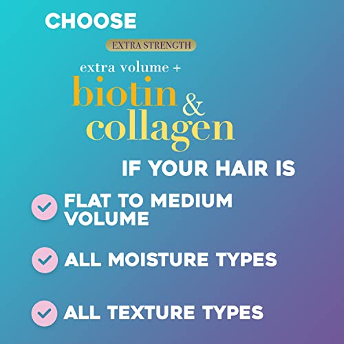 Ogx Biotin & Collagen Extra Strength Volumizing Conditioner For Thicker, Fuller Hair, 25.4 Fl Oz #TOP3