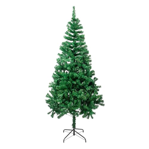 5.9FT Artificial Christmas Tree,Dense Branches Realistic Holiday Decor​ w/Easy Assembly,Includes...