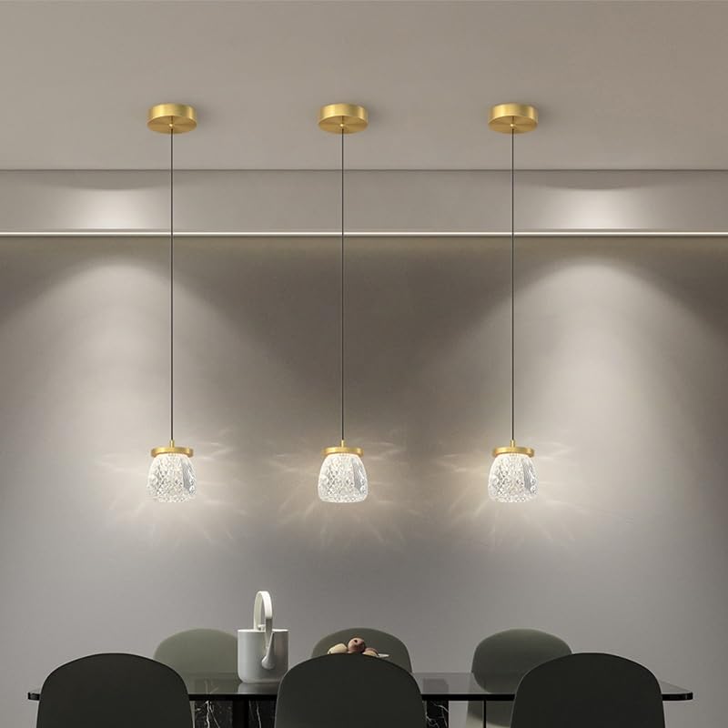 Lampe suspendue led intensité variable pour salon moderne