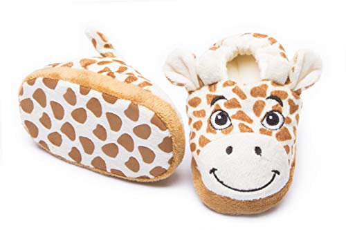 Safari of Angels Giraffe Baby Toddler Slippers from 06 to 12 Months Non Slip and Anti Skid Baby and Toddler Slippers Safety Grip
