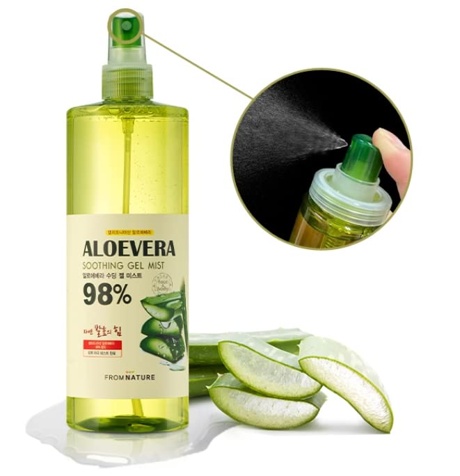 Aloe Vera 98% "Moisture Soothing Gel Mist - 13.5 fl oz. (400 ml) for FROMNATURE - Image 7