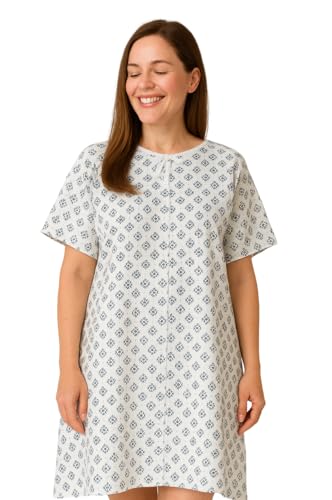 Homeable Patientenhemd 120 cm | Krankenhaushemd mit Rückenöffnung | Unisex Pflegehemd | 100{dfaac713b61cae18e63251b8a7604ffe2728617a3f4a6580f2549a74941a8b70} Baumwolle | Oeko-Tex Zertifiziert | Für Klinik, Reha, OP & Zuhause (Weiß, Einheitsgröße) Homeable Patientenhemd 120 cm | Krankenhaushemd mit Rückenöffnung | Unisex Pflegehemd | 100{dfaac713b61cae18e63251b8a7604ffe2728617a3f4a6580f2549a74941a8b70} Baumwolle | Oeko-Tex Zertifiziert | Für Klinik, Reha, OP & Zuhause (Weiß, Einheitsgröße)