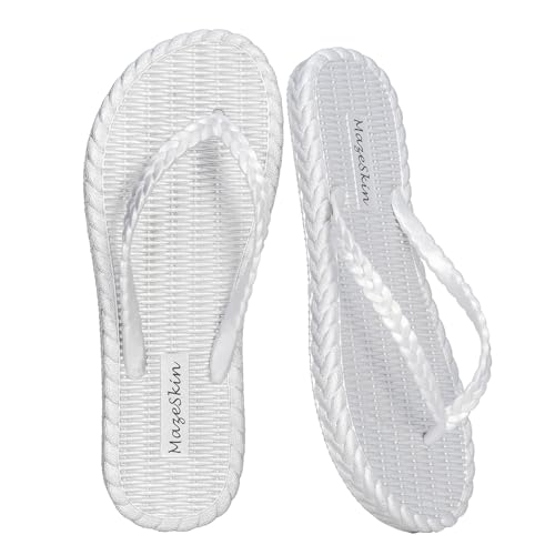 mazeskin Beach Soft Flip Flops for Women Shower...