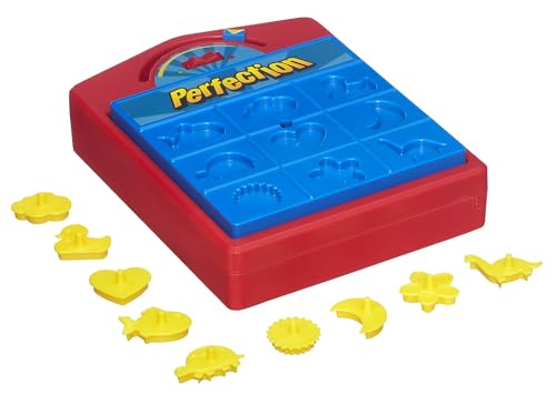 image for Hasbro Gaming Perfection Game for Kids | Popping Shapes and Pieces | P