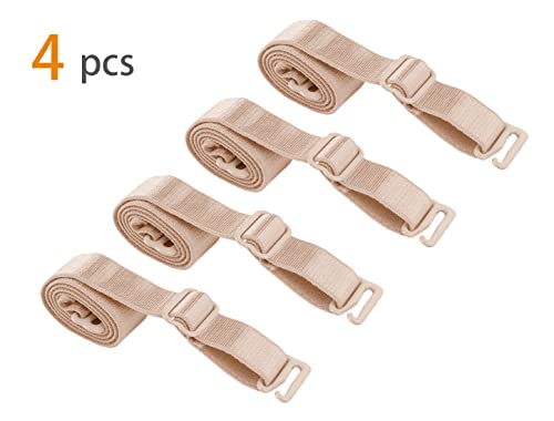 Image of uxcell 2 Pair 10 /12 /15 /18 /20mm Width Stretchable Shoulder Bra Straps Adjustable Elastic Straps for Women