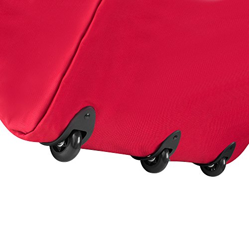 Elf Stor 83-DT5020 Rolling Duffel Style Christmas Storage Bag-Holds a 9 ft. Artificial Tree | Red, 9 Foot