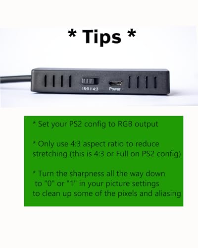 Image of PS2 to HDMI Adapter Cable - Support 4:3 /16:9 Screen Aspect Ratio Switch for PlayStation 1 /2 HD Link Cable - HDMI Converter