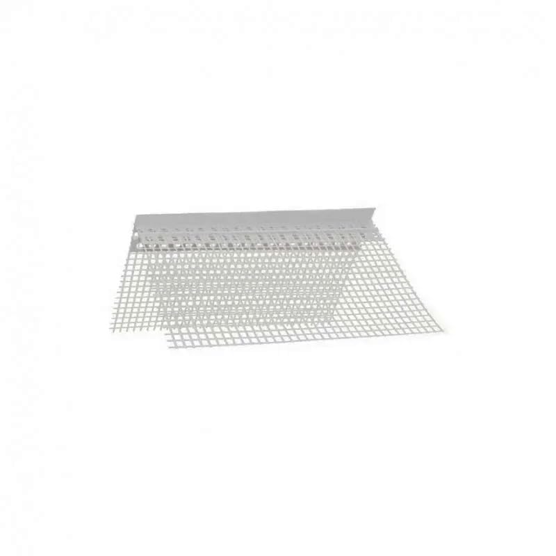Paraspigolo in pvc con gocciolatoio liscio invisibile 2,5 metri, 5 pz