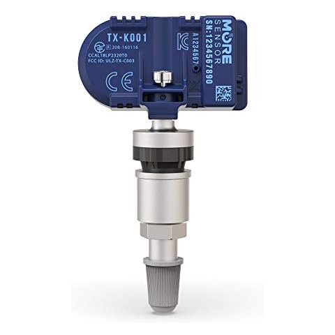 MORESENSOR Compact PRO Series 433MHz TPMS Tire Pressure Sensor | Preprogrammed for Select 850+ European/American Brand Models | Replacement for 56029398AA | Clamp-in | KX-S033 Cover