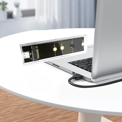 Caja externa M.2 NVMe SSD USB 3.1 Type C 10Gbps miniatura 6