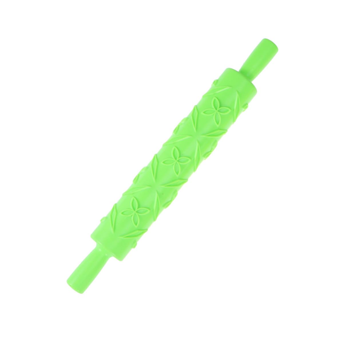 Rouleau à Pâtisserie 8pcs Motifs en Relief Plusieurs Styles Facile à Tenir et Nettoyer en Plastique pour Décoration de Gâteaux Cuisine et Pâtisserie DIY Plusieurs Styles