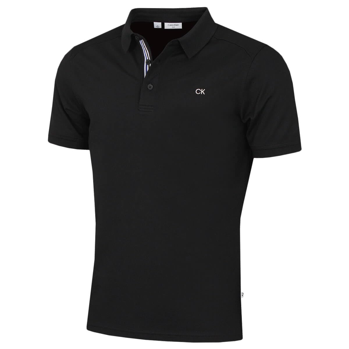 Calvin Klein Mens Campus Sport Golf Polo Shirt - Black Sport - XXXXL