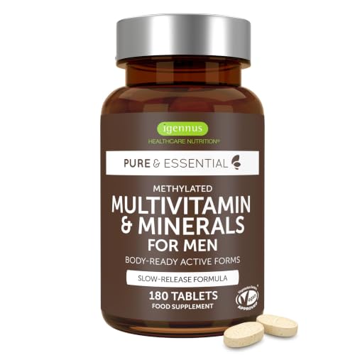 Igennus High Absorption Methylated Mens Multivitamin with 21 Actives