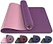 HEGG Profi Yogamatte | Gepolstert & rutschfest | YOFLEX | Gymnastikmatte für Yoga, Pilates, Sport, Gymnasik und Training (Blau/Schwarz)