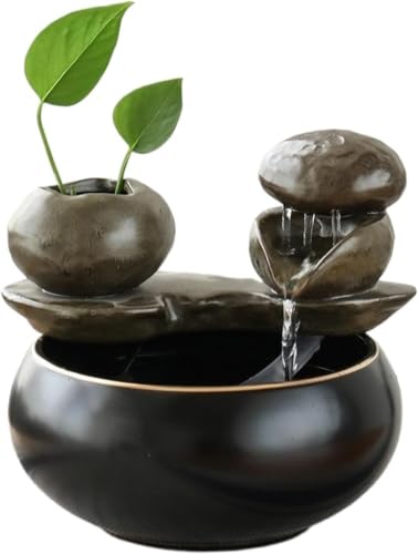 Fuente de agua de mesa decorativa para interiores de hogares y oficinas 2