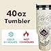 MHUGVFS Magic Harry 40 oz Tumbler with Handle and Straw Reusable Stainless Steel Vacuum Insulated Tumbler for Travel, Office, Car