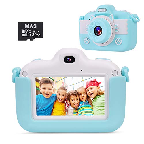 VICOODA Kids Camera, 3 Inch HD Touch Screen Digital Camera, Child Video Camcorder